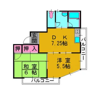 大阪府交野市私部西2丁目【マンション】の間取り