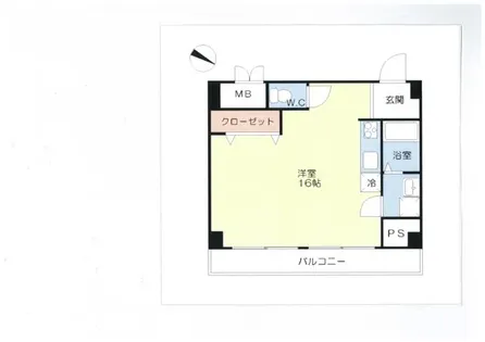 ウイングコート桜通り【401号室】の間取り