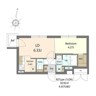 S-RESIDENCE医大南altier【1階】の間取り
