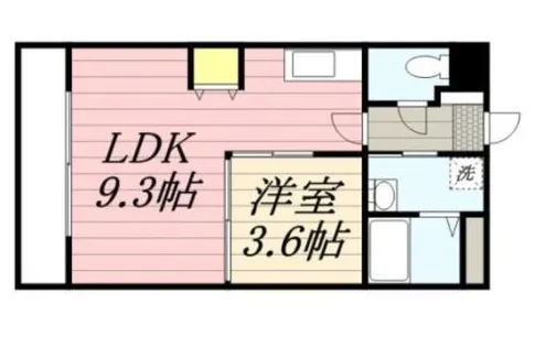姪浜シルキーⅠ【0501号室】の間取り