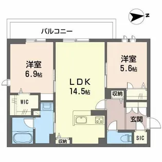 シャーメゾンラフィーネ【3階】の間取り