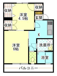 ソルトテラス塩屋(S)【3階】の間取り