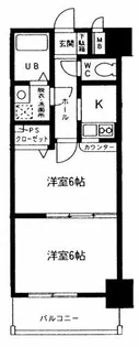 レグルスアーク【401号室】の間取り