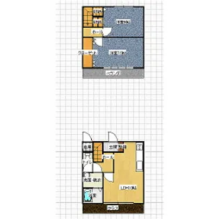 コーポひまわり【B号室】の間取り