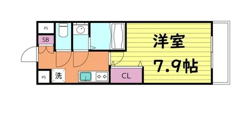 Luxe森ノ宮【13階】の間取り