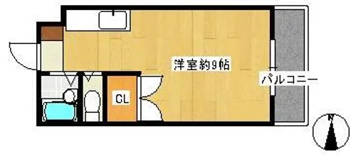 福岡県福岡市早良区曙1丁目【マンション】の間取り