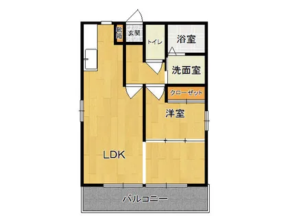 サニーコーポ【Ⅱ-203号室】の間取り