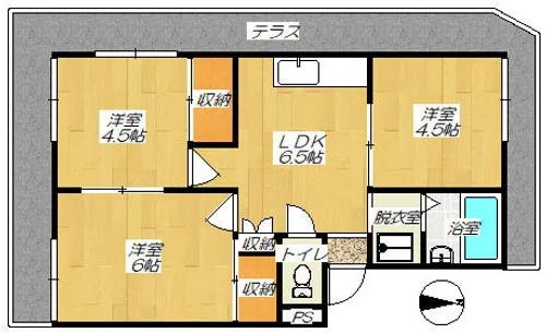 ハイツロワージュ【1階】の間取り
