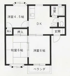 ジュネスメゾン【201号室】の間取り
