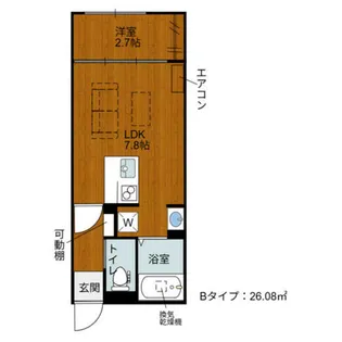 滋賀県栗東市綣6丁目【アパート】の間取り