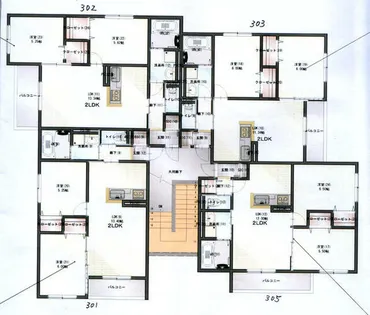 Kレジデンス御旅【301号室】の間取り