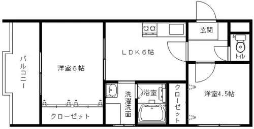 ナカノハイツパート5【403号室】の間取り