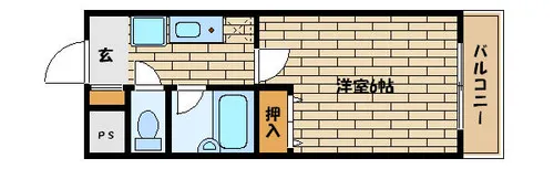 兵庫県神戸市東灘区御影中町6丁目【マンション】の間取り
