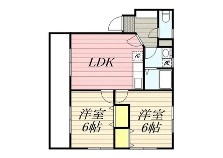 ハーモニーKハウスFukuyu二日市西【0201号室】の間取り