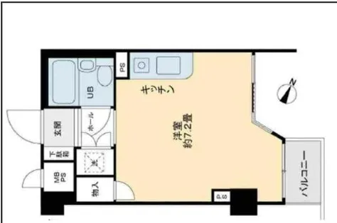 ライオンズマンション南方【5階】の間取り
