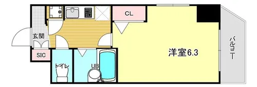 S・Eファースト【11階】の間取り