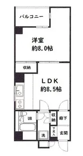サンシティ瓦町【7階】の間取り