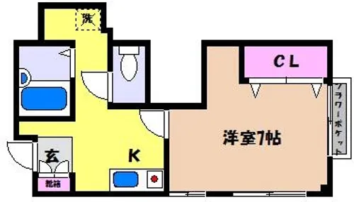 魚崎ハイツ【2階】の間取り