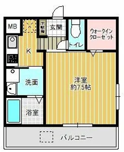 セルシール木川【2階】の間取り