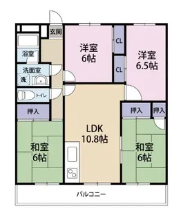 福岡県福岡市西区福重4丁目【マンション】の間取り