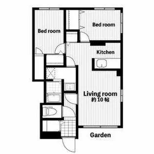 福岡県福岡市早良区賀茂2丁目【アパート】の間取り