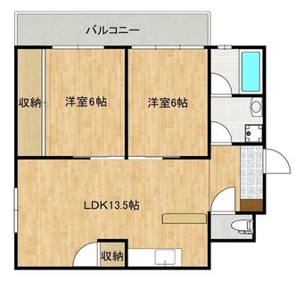 大宮スカイハイツ【401号室】の間取り