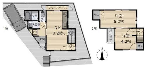 兵庫県姫路市白国5丁目【一戸建】の間取り