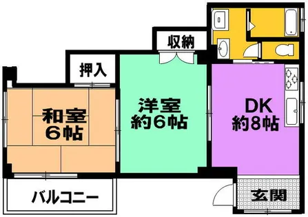 兵庫県神戸市中央区古湊通2丁目【マンション】の間取り