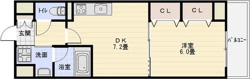 ハイムかずや【4階】の間取り