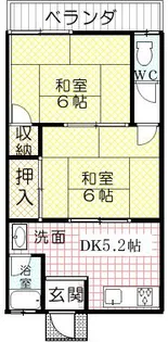東花園マンション【201号室】の間取り