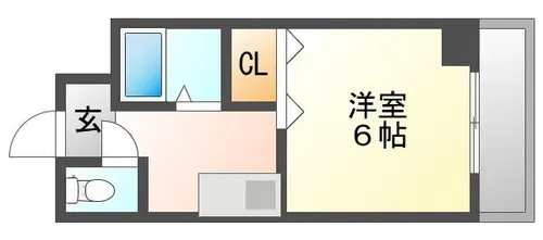 ベルエーキップ【401号室】の間取り