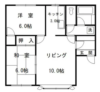 ビレッジ4.3【103号室】の間取り