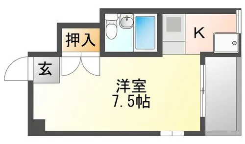 京都府京都市山科区音羽役出町【マンション】の間取り