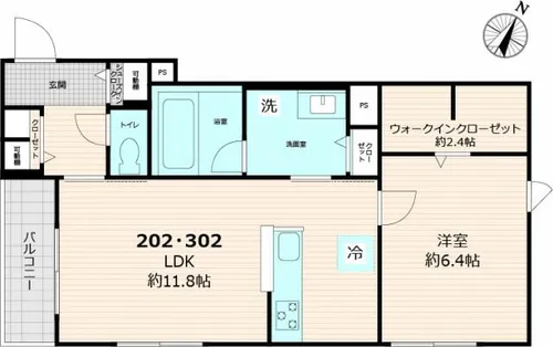 ヘキラン天神スクエア【3階】の間取り