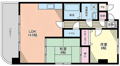 金山ビル【401号室】の間取り