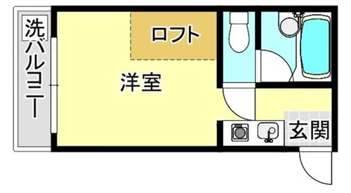 福岡県福岡市中央区地行3丁目【マンション】の間取り
