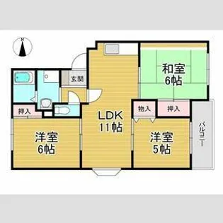 シャトー滝内【103号室】の間取り