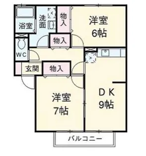 サンパティーク【1階】の間取り