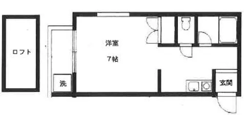 ベルエール次郎丸【103号室】の間取り
