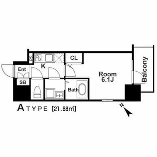 エスリード福島レジデンス【9階】の間取り