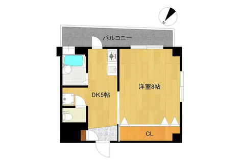 フリーデン今川【703号室】の間取り