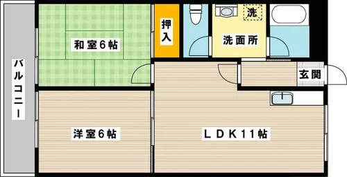 シャルム風【4階】の間取り