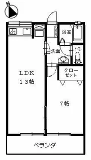 福岡県福岡市城南区南片江1丁目【アパート】の間取り