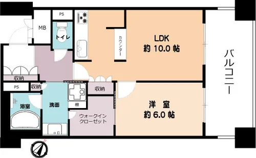 ワコーレザ・トアロードレジデンス【3階】の間取り