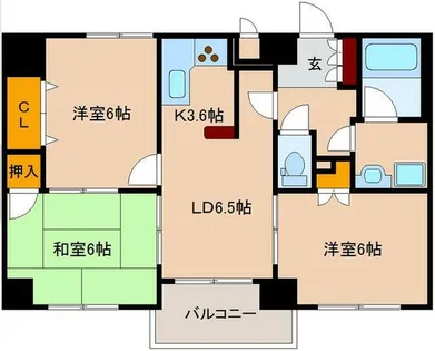 グラントピア新大阪【4階】の間取り