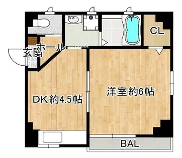 サンズサン野江【1階】の間取り