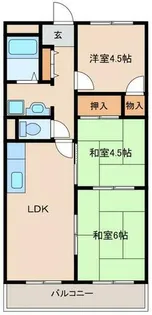 ヒシヒラリバーサイド【2階】の間取り