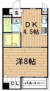 サワ・フローラル【8階】の間取り