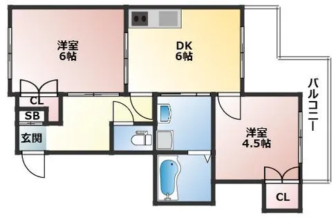 メゾンフジ【105号室】の間取り