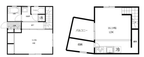 福岡県太宰府市連歌屋3丁目【テラスハウス】の間取り